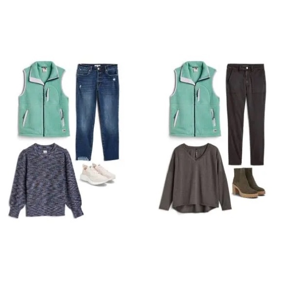 Women's Mint & Lavendar 'Cragmont' Fleece Vest - Picture 4 of 12